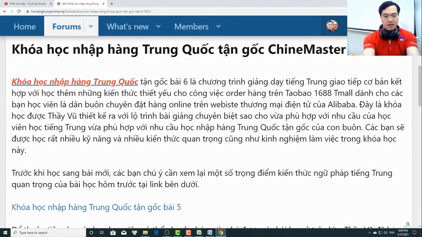 Trung tâm tiếng Trung Quận Thanh Xuân Review phần 1