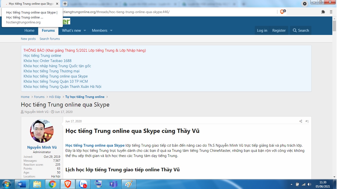 Bài giảng ôn tập từ vựng HSK 9 cấp theo lộ trình Thầy Vũ