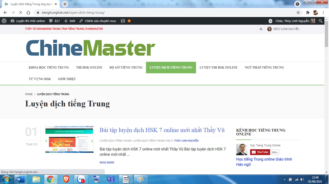 Luyện thi HSK 7 HSK 8 HSK 9 cùng ChineMaster Quận 10