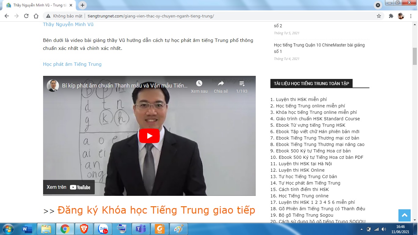 Luyện thi HSK 8 theo giáo trình Hán ngữ 8 ChineMaster