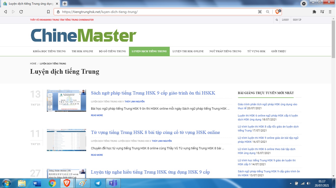 Giáo trình ngữ pháp tiếng Trung HSK 7 luyện dịch tiếng Trung ứng dụng